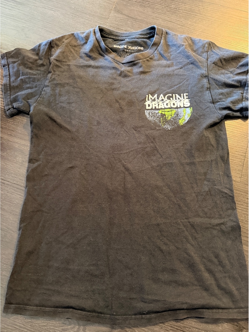 Imagine Dragons Mercury World Tour Globe Concert Shirt S